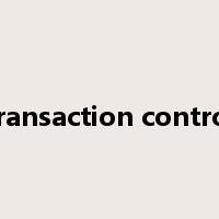 transaction control是什么意思