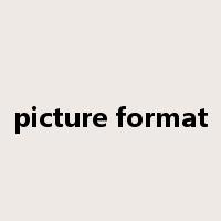 picture format是什么意思