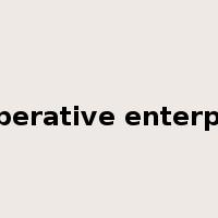cooperative enterprise是什么意思