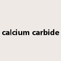calcium carbide是什么意思