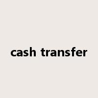 cash transfer是什么意思