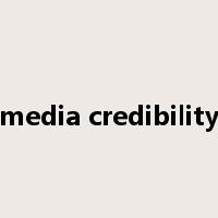 media credibility是什么意思