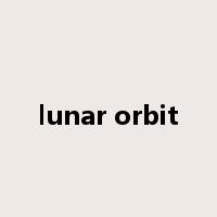 lunar orbit是什么意思