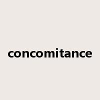 concomitance是什么意思