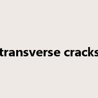 transverse cracks是什么意思