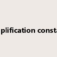 amplification constant是什么意思