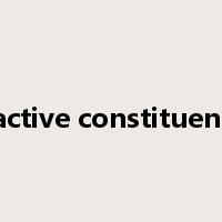 active constituent是什么意思