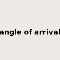 angle of arrival是什么意思
