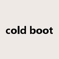 cold boot是什么意思