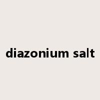 diazonium salt是什么意思
