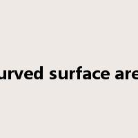 curved surface area是什么意思