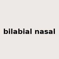 bilabial nasal是什么意思