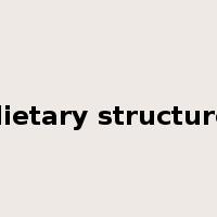 dietary structure是什么意思