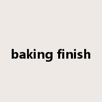 baking finish是什么意思