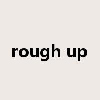 rough up是什么意思