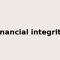 financial integrity是什么意思