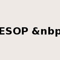 ESOP &nbp是什么意思