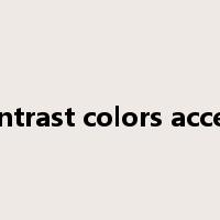 contrast colors accent是什么意思