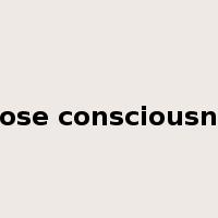 to lose consciousness是什么意思