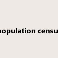 population census是什么意思
