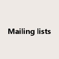 Mailing lists是什么意思