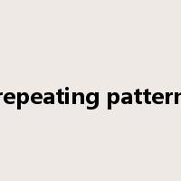 repeating pattern是什么意思