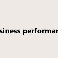 business performance是什么意思