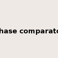 phase comparator是什么意思