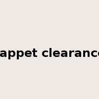 tappet clearance是什么意思