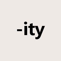 -ity是什么意思