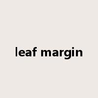 leaf margin是什么意思