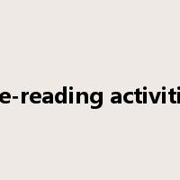 pre-reading activities是什么意思