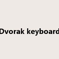 Dvorak keyboard是什么意思