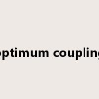 optimum coupling是什么意思