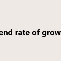 trend rate of growth是什么意思