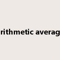 arithmetic average是什么意思