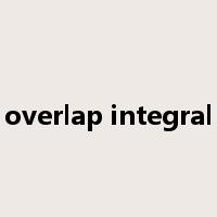 overlap integral是什么意思