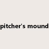 pitcher's mound是什么意思