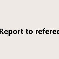 Report to referee是什么意思