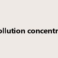 air pollution concentration是什么意思