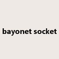 bayonet socket是什么意思