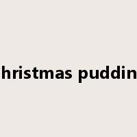 Christmas pudding是什么意思