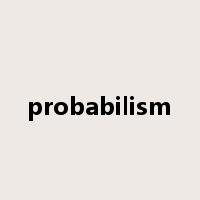 probabilism是什么意思