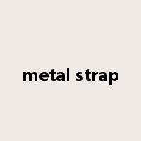 metal strap是什么意思