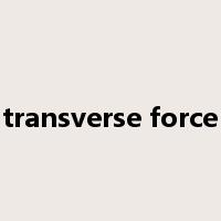 transverse force是什么意思