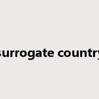 surrogate country是什么意思
