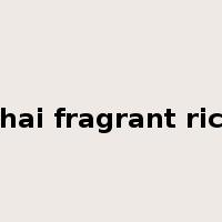 Thai fragrant rice是什么意思