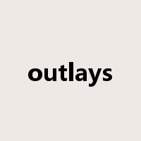 outlays是什么意思