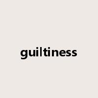 guiltiness是什么意思