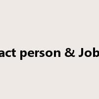 Contact person & Job Title是什么意思